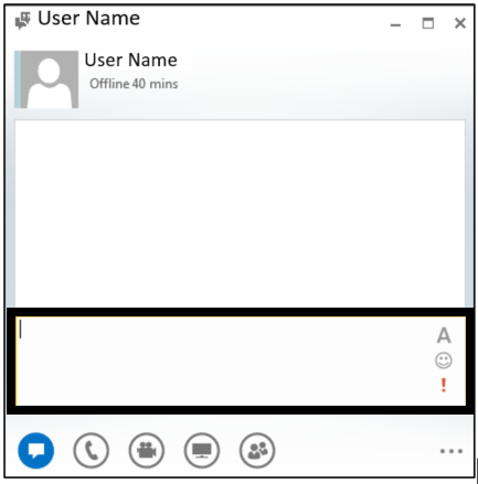  instant message - chat window