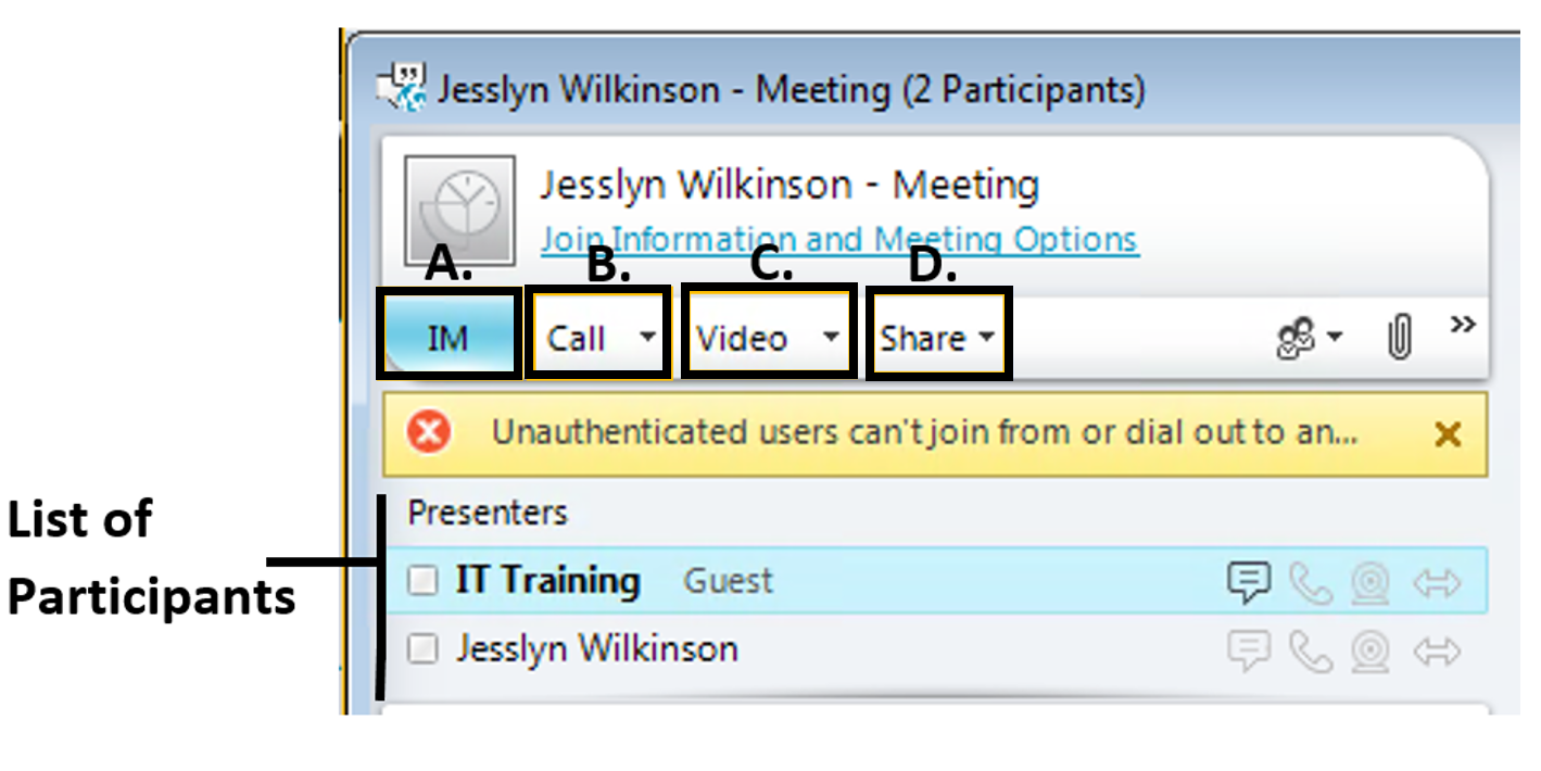 overview of lync attendee