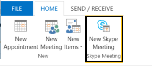 new skype meeting