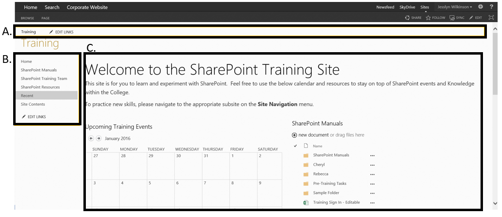 site navigation